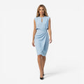 Jorvalore | Women's Summer Midi Cocktail Dress with Ruched Waist